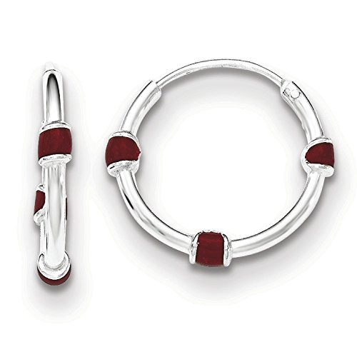 Jewel Tie Sterling Silver 2.00mm Diamond-Cut Hoop Earrings Jewel Tie Sterling Silver 2.00mm Diamond-Cut Hoop Earrings